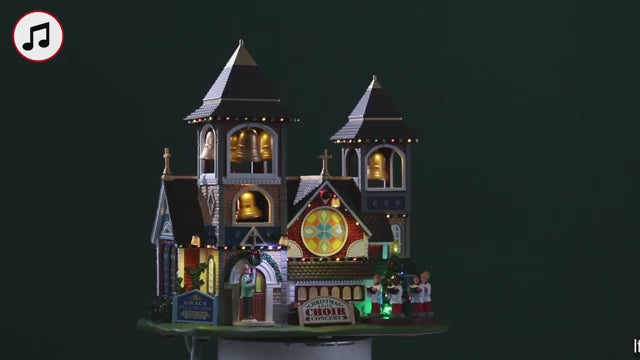 Christmas chimes church General Products Lemax Cod 25859