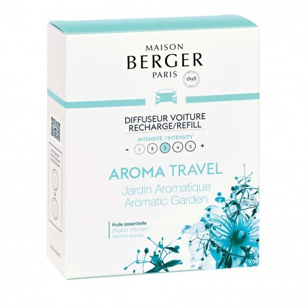 Parfum Berger ricarica per profumatore auto Aroma Travel Jardin Aromatique conf.2pz