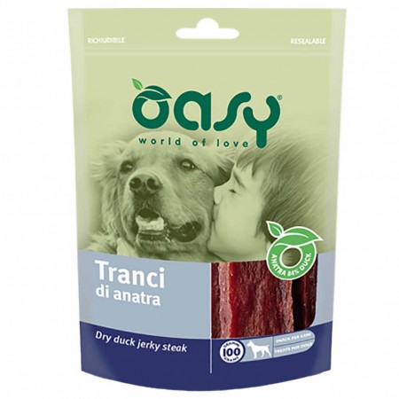 Alimento cane Snack Oasy tranci di Anatra 100g