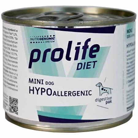 Alimento cane umido Prolife Hypoallergenic Mini Cinghiale 200g