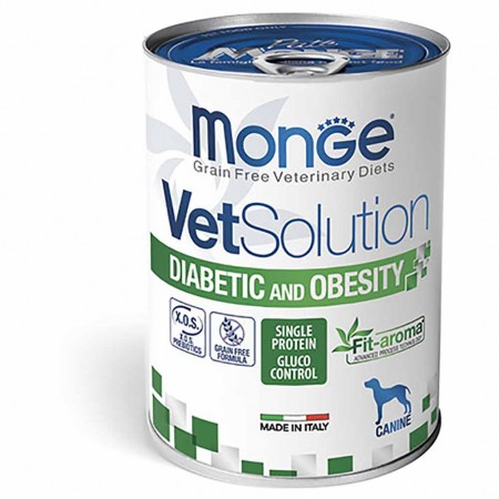 Alimento cane Monge Vet Solution Diabetic and Obesity 400g