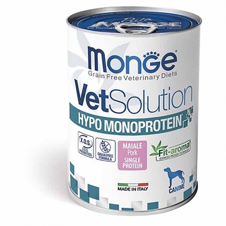 Alimento cane Monge Vet Solution Hypo Monoprotein Maiale 400g