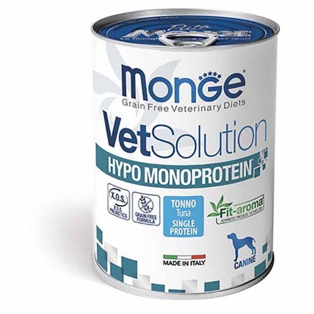 Alimento cane Monge Vet solution Hypo Monoprotein Tonno 400g