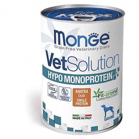 Alimento cane Monge Vet Solution Hypo Monoprotein Anatra 400g