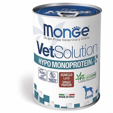 Alimento cane Monge Vet Solution Hypo Monoprotein Agnello 400g