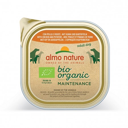 Alimento cane Almo Nature Bio Organic manzo con verdure 300g