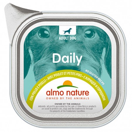 Alimento cane Almo Nature Daily pollo e piselli 100g