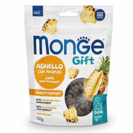 Alimento cane Monge Gift Super M Mobility agnello con ananas 150g