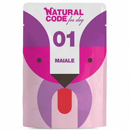 Alimento cane umido Natural Code 01 Maiale 100g