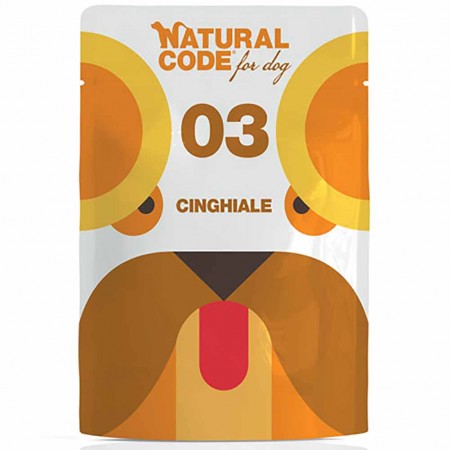 Alimento cane umido Natural Code 03 Cinghiale 100g