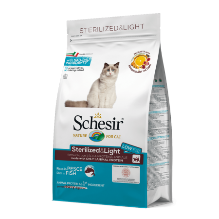 Alimento gatto Shesir dry sterilized pesce 10kg