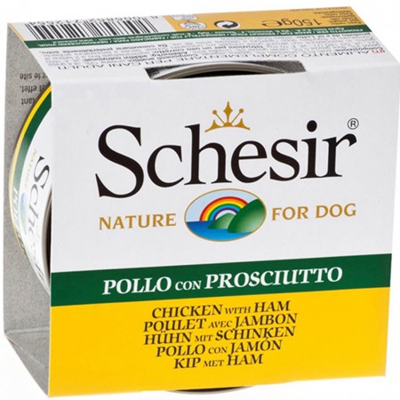 Alimento per cane Schesir Dog pollo e prosciutto 150g
