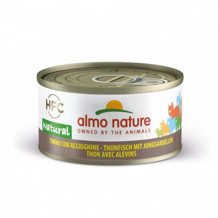 Alimento per gatto Almo Nature HFC natural tonno con acciughine 70g
