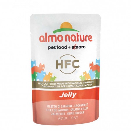 Alimento per gatto Almo Nature Jelly salmone 55g
