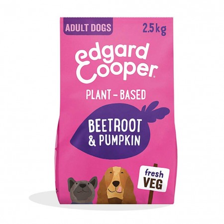 Alimento secco cane Adulto Barbabietola e Zucca 2,5kg Edgard Cooper