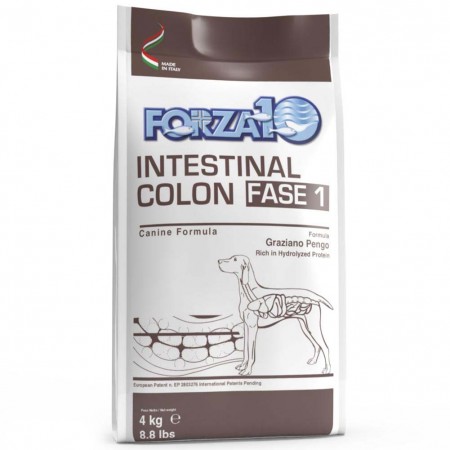 Alimento secco per cani Forza 10 Intestinal Colon active fase 1 Formula Dottor Pengo sacco da 4 kg