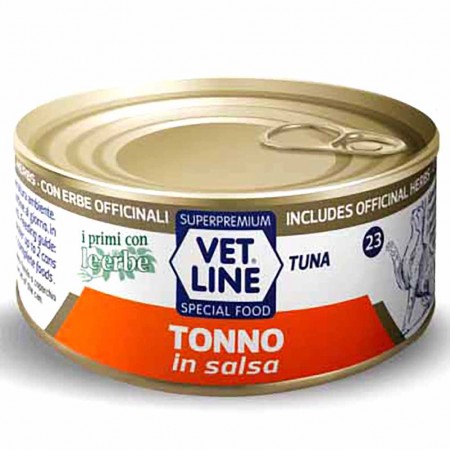 Alimento umido gatto adulto tonno in salsa 70g Vet Line