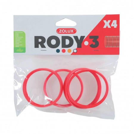 Anelli di connessione per gabbia Rody3 granata Zolux
