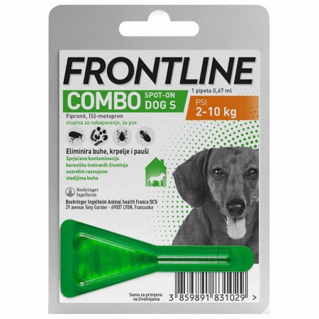 Antiparassitario Frontline Combo Cani da 2 a 10kg 1 Pipetta