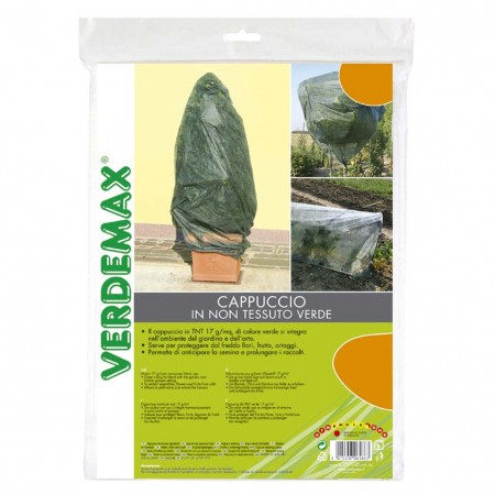 Cappuccio in TNT verde 2x1,6 m Verdemax (busta 2 pz)