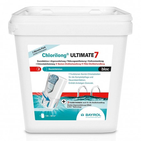 Chlorilong Ultimate 7 Bloc Bayrol 3,8 Kg