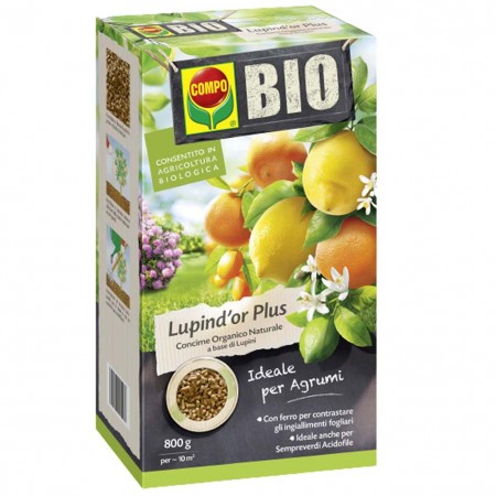 Concime Bio per agrumi Lupind'or Plus Compo 800g