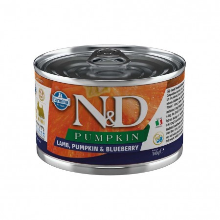 Alimento umido per cani Farmina Natural e Delicius Pumpkin Adult mini Agnello mirtillo e zucca 140g
