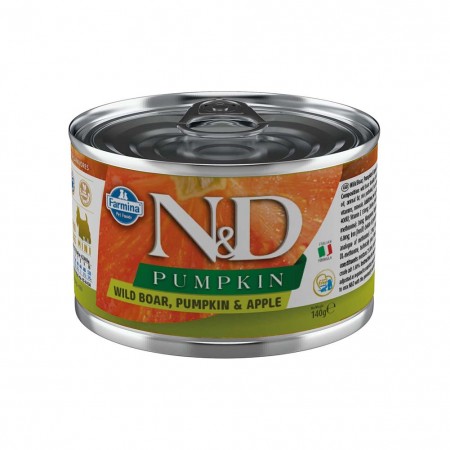 Alimento umido per cani Farmina Natural e Delicius Pumpkin Adult mini Cinghiale mela e zucca 140g