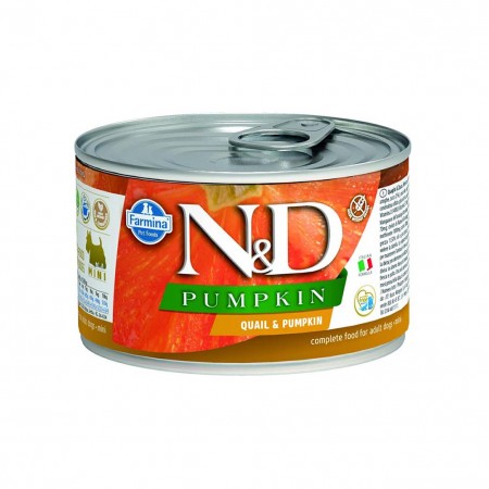 Alimento umido per cani Farmina Natural e Delicius Pumpkin Adult mini Quaglia e zucca 140g