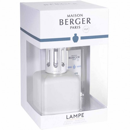 Lampe Berger Cofanetto Glacon Blanc Neige Lampada catalitica con Ricarica Delicat Musc da 250ml