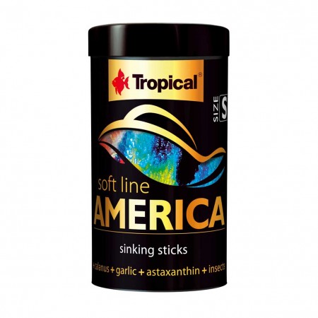 Mangime in sticks Tropical Soft America S per pesci 250ml