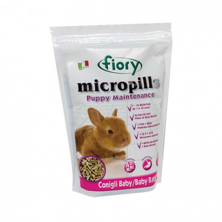 Mangime per conigli Micropills Puppy Maintenance 850g Fiory