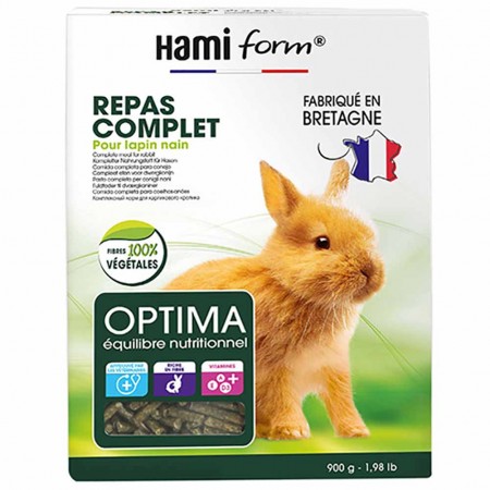 Pasto completo per coniglio nano Optima Hamiform 900g