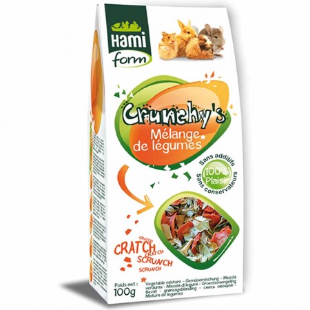 Snack per roditori Crunchy's mix di verdure Hamiform 100g
