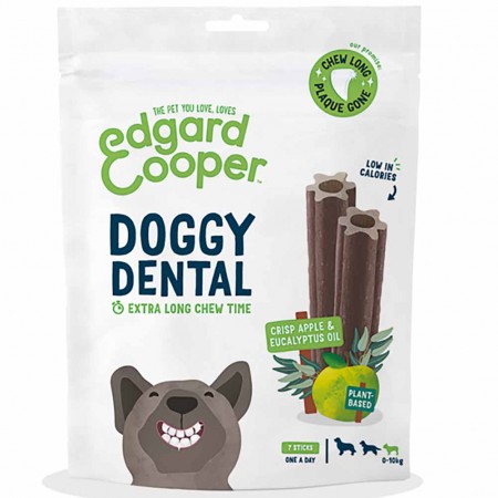 Stick dentale per cane Small Doggy Dental Mela e Eucalipto 105g 7stick Edgard Cooper