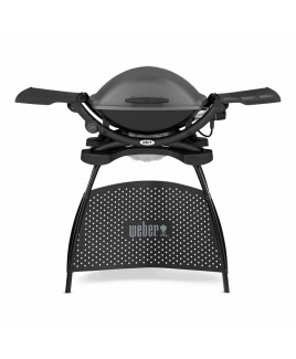 Barbecue elettrico Weber Q2400 grigio scuro con ripiani e stand 55020853