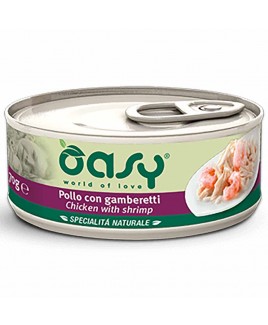 Alimento gatto Oasy Specialità naturale adult con pollo e gamberetti 150g