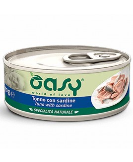 Alimento gatto Oasy Specialità naturale adult tonno con sardine 70g