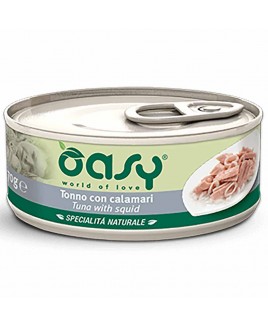 Alimento gatto Oasy Specialità naturale adult con tonno e calamari 150g