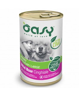 Alimento cane Oasy One animal protein adult medium e large cinghiale 400g