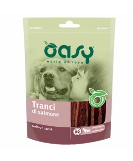 Alimento cane Snack Oasy Tranci di salmone 80g