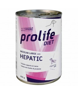 Alimento cane umido Prolife Hepatic Adult Medium Large 400g