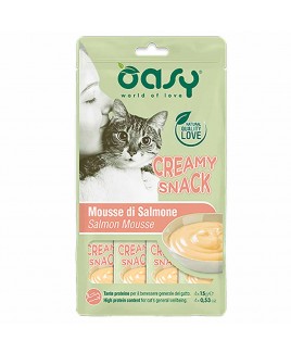 Alimento gatto Snack Oasy Creamy Salmone 4x15g