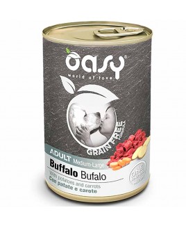Alimento cane Oasy Grain Free Adult medium e large Bufalo con patate 400g