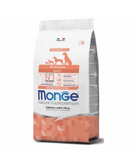 Alimento cane Monge All Breeds adult monoprotein salmone con riso 12kg