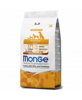 Alimento cane Monge All Breeds adult monoprotein Tacchino riso e patate 2,5kg