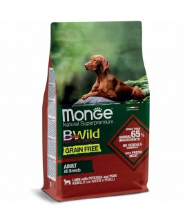 Alimento cane Monge BWild All Breeds Adult Agnello patate e piselli 12kg