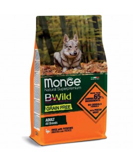 Alimento cane Monge BWild All Breeds Adult Anatra con patate 12kg