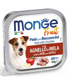 Alimento cane Monge Fruit agnello e Mela 100g