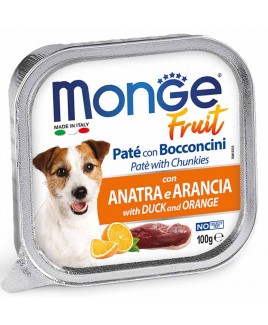 Alimento cane Monge Fruit Anatra e arancia 100g